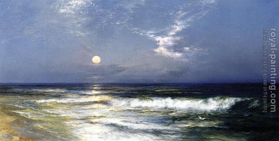 Thomas Moran : Moonlit Seascape